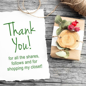 Thank you for shopping my closet!